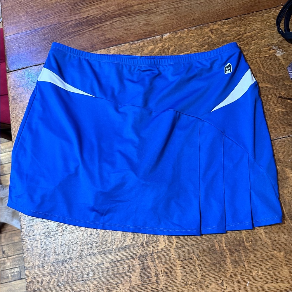DUC Sports Womens Tennis Skirt Skort Blue/White Size XXL‎